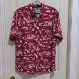 Reyn Spooner University of Oklahoma Sooners Kekai Performance Shirt Size XL